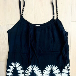 Black/White Patterned Tank